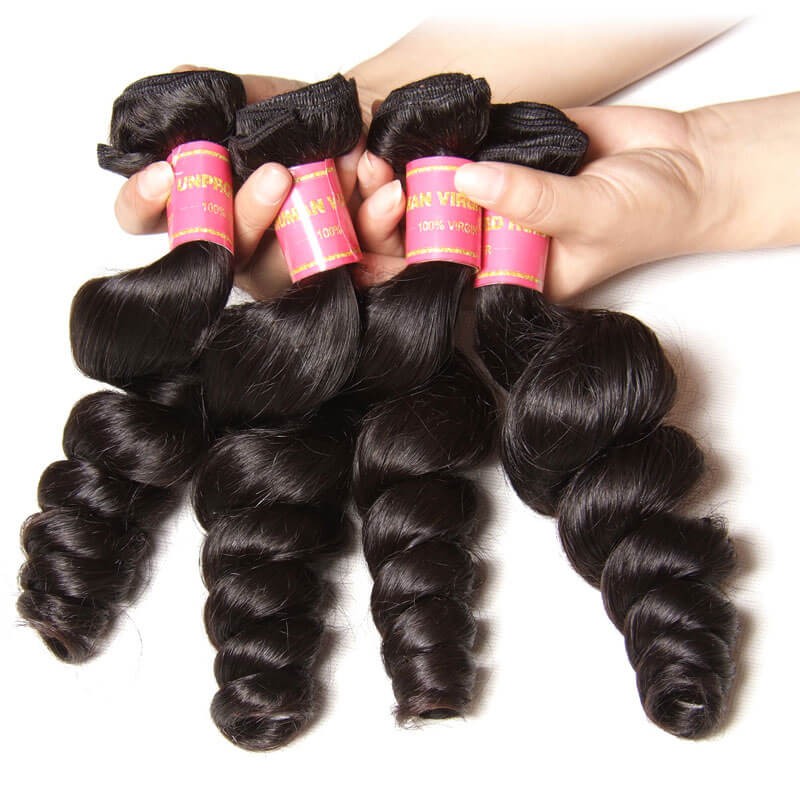 Idolra Quality Brazilian Virgin Hair Weave Loose Wave 3 Bundles Wavy Brazilian Human Hair On Sale